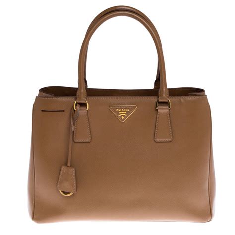 prada lux caramel small buy|Prada PRADA Saffiano Lux Galleria Front Pocket Tote Caramel.